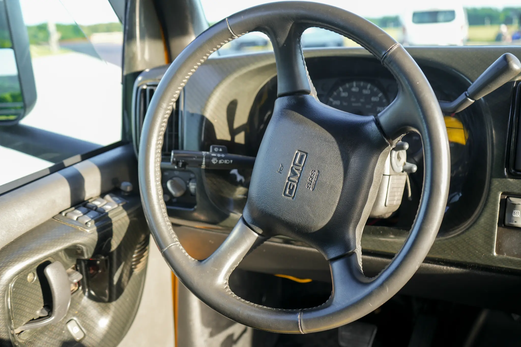 Steering wheel detail