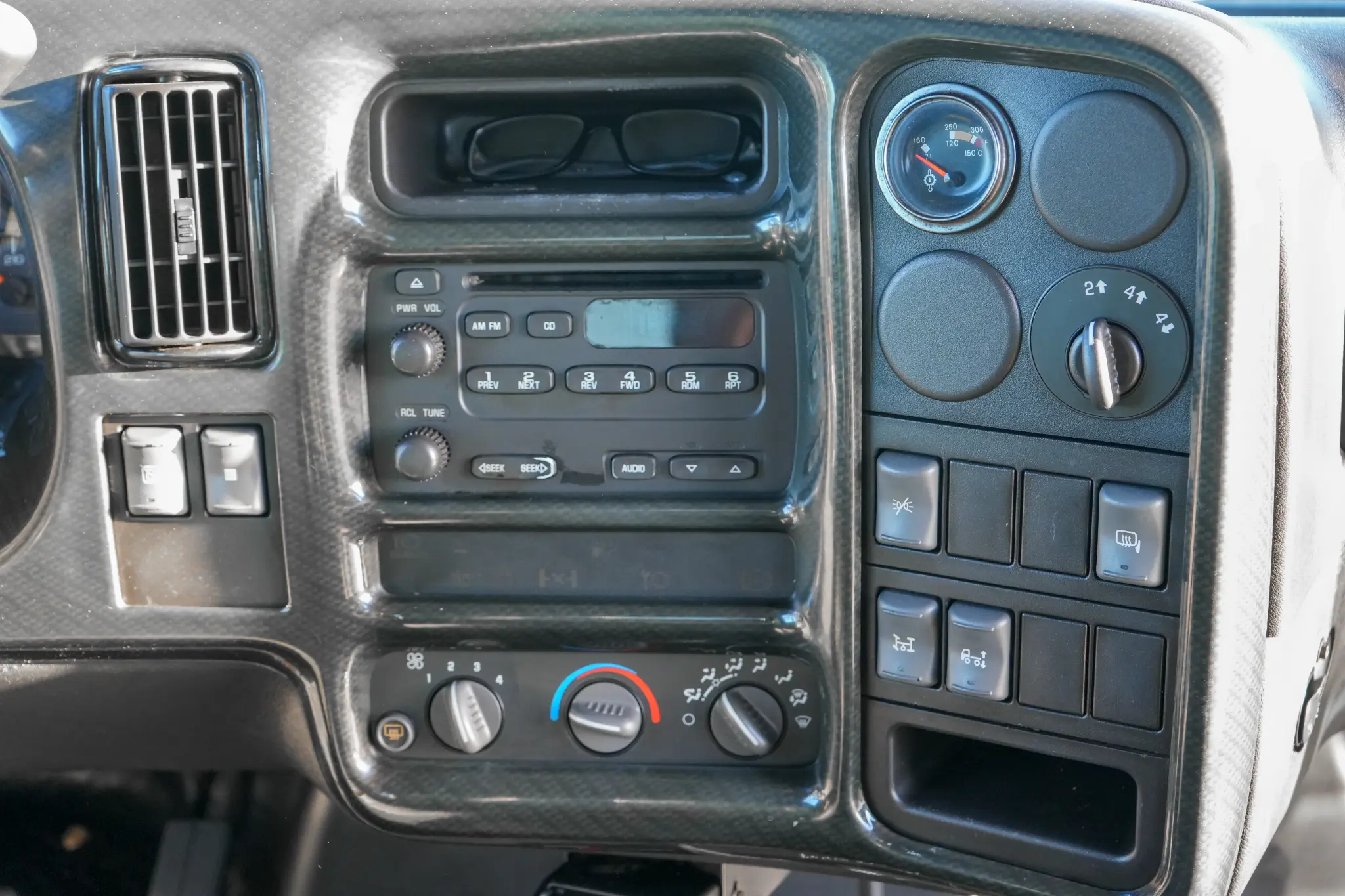 Center console and controls